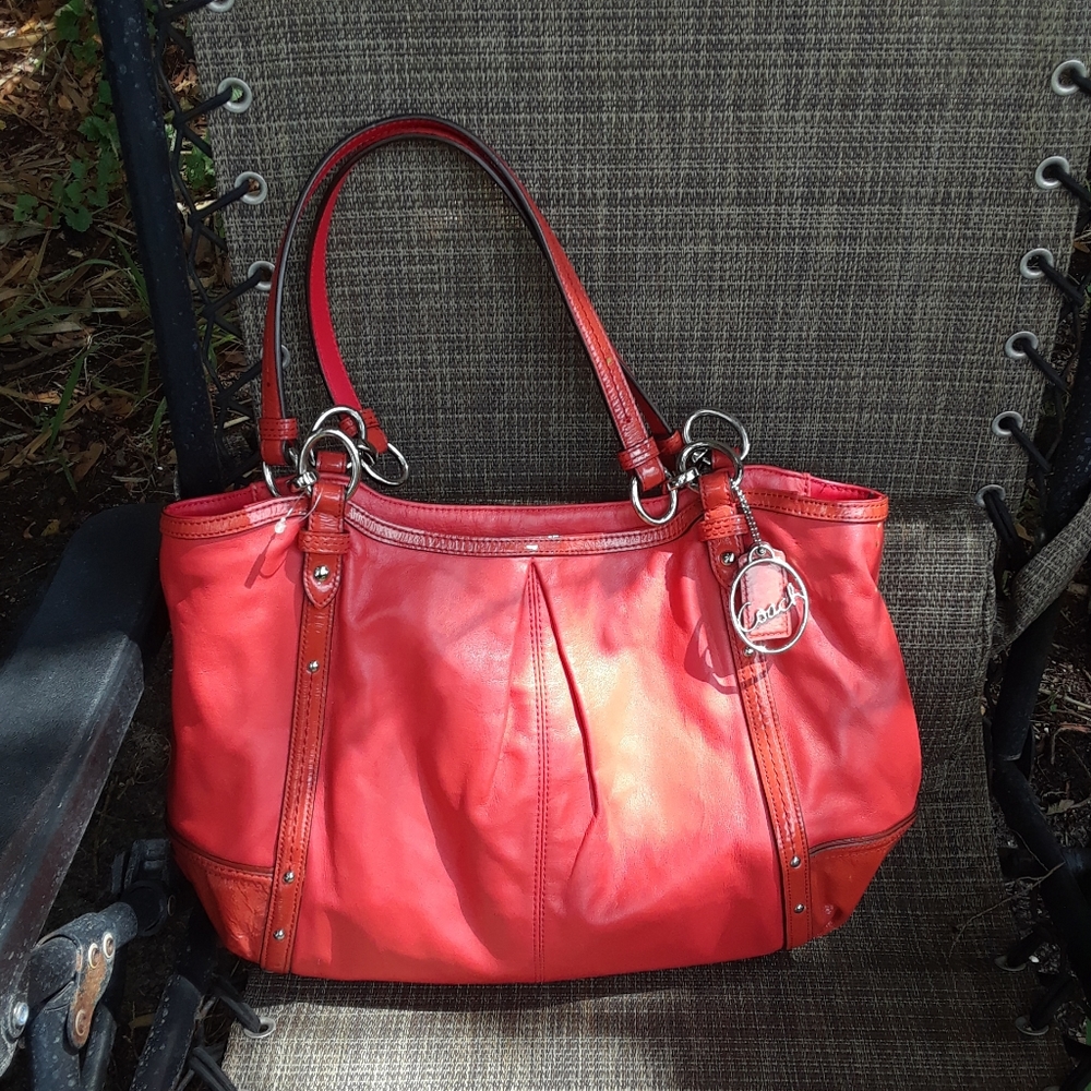 Coach Burnt Orange Tote